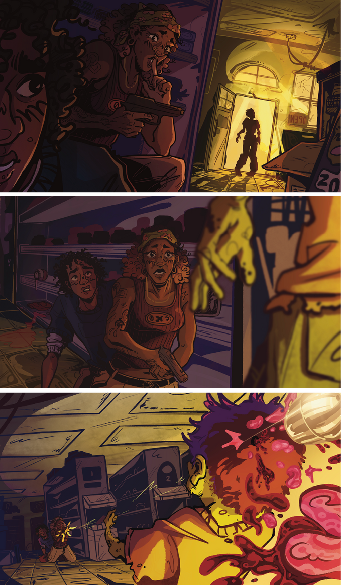 Zombie Apocalypse Triptych (2025)